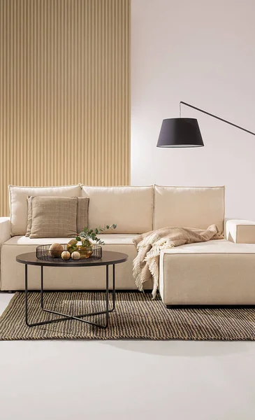 sofa w stylu japandi